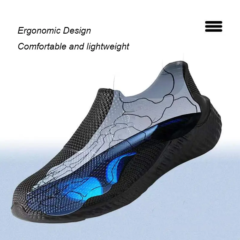 Professional Chef Clogs for Men Non Slip Oil Water Resistant Food Service Work Sneakers Comfort Casual Shoes
