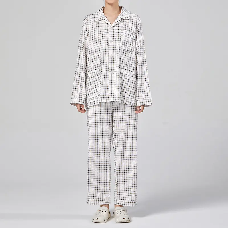 Easy Wear and Comfortable Cotton Hospital Patient Care Clothing Set for Women and Men