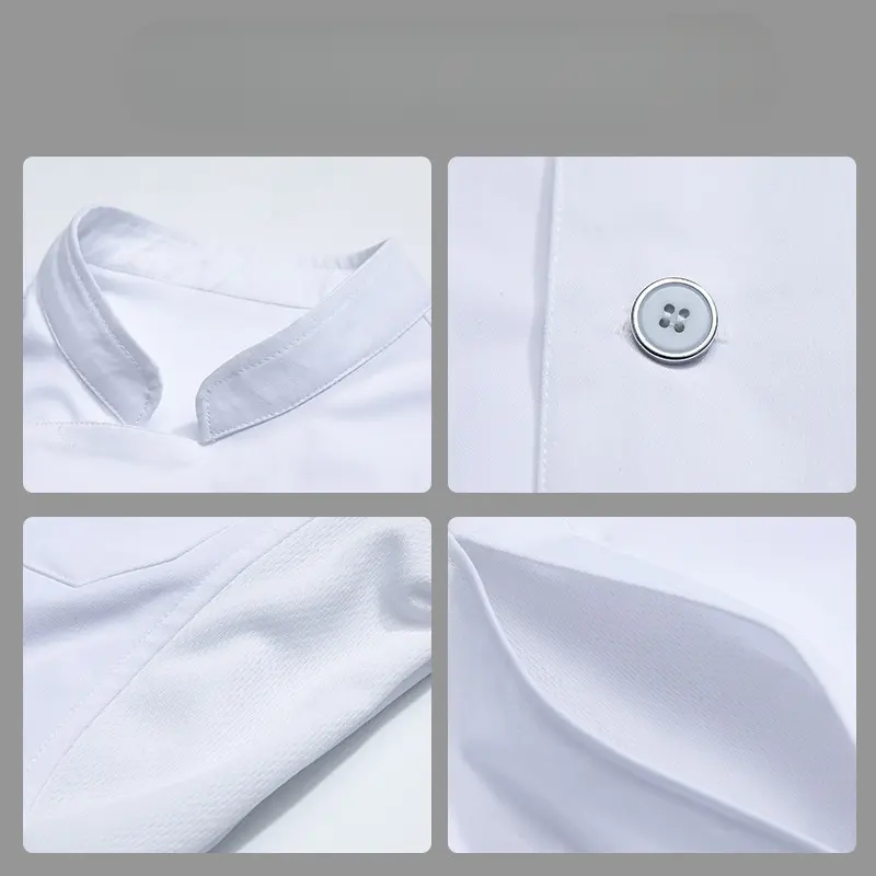 Sort Sleeve Chef Uniform for Men Women Restaurant Hotel Waiter Jacket and Apron