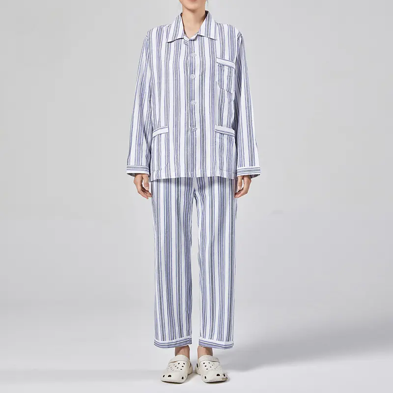Easy Wear and Comfortable Cotton Hospital Patient Care Clothing Set for Women and Men