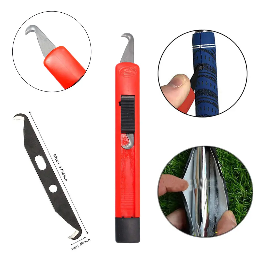 Golfs Grip Dismantling Assembly Set 13 Golf Grip Tape Strips Golf Club Grip Kit Hook Blade for Golf Club Regripping