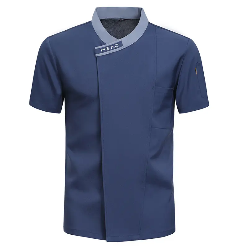 Short Sleeve Chef Jacket for Men Women in Kitchen Breathable and Stylish Design for Baking and Cooking
