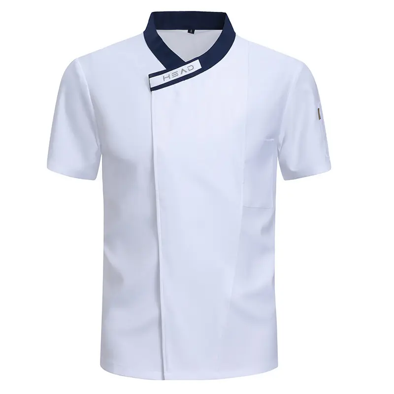 Short Sleeve Chef Jacket for Men Women in Kitchen Breathable and Stylish Design for Baking and Cooking