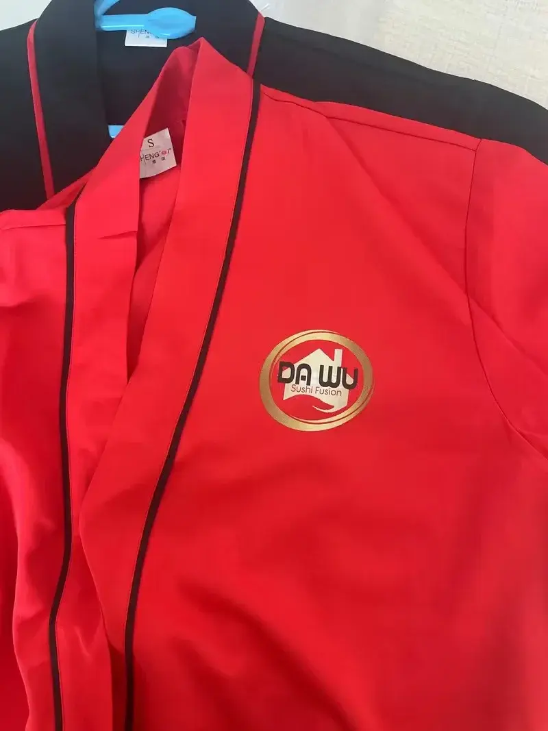 Sushi Jacket for Men Women Japanese Kitchen Chef Uniform Kimono Cardigan