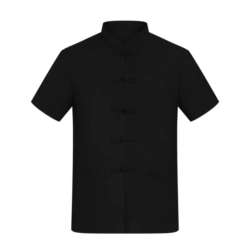 Linen Chef Uniform Short Sleeve Women Cook Jacket Catering Restaurant Waitress Clothing for Hotel Restaurant