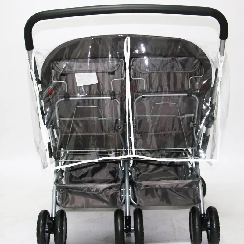 Weather Shield Double Popular for Swivel Wheel Stroller Universal Size Baby Rain Cover/Wind Shield