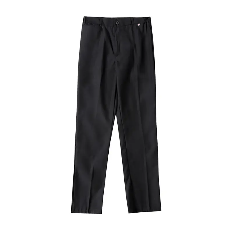 Ladies Black Business Ankle-length Pants Waiters Uniforms Female Best Chef Trousers Elastic Waist  Restaurant Waitress Work Wear