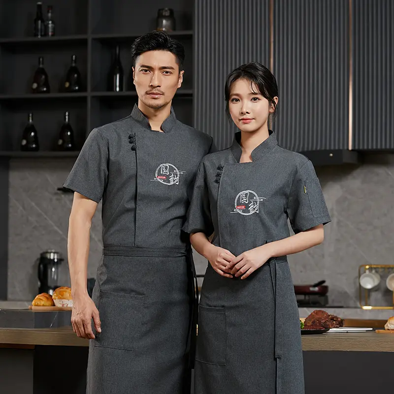 Chef Uniform Women Chef Coat Men Workshop Uniforms Cook Clothes Cook Clothing Food Service Hotel Restaurant Work Outfit