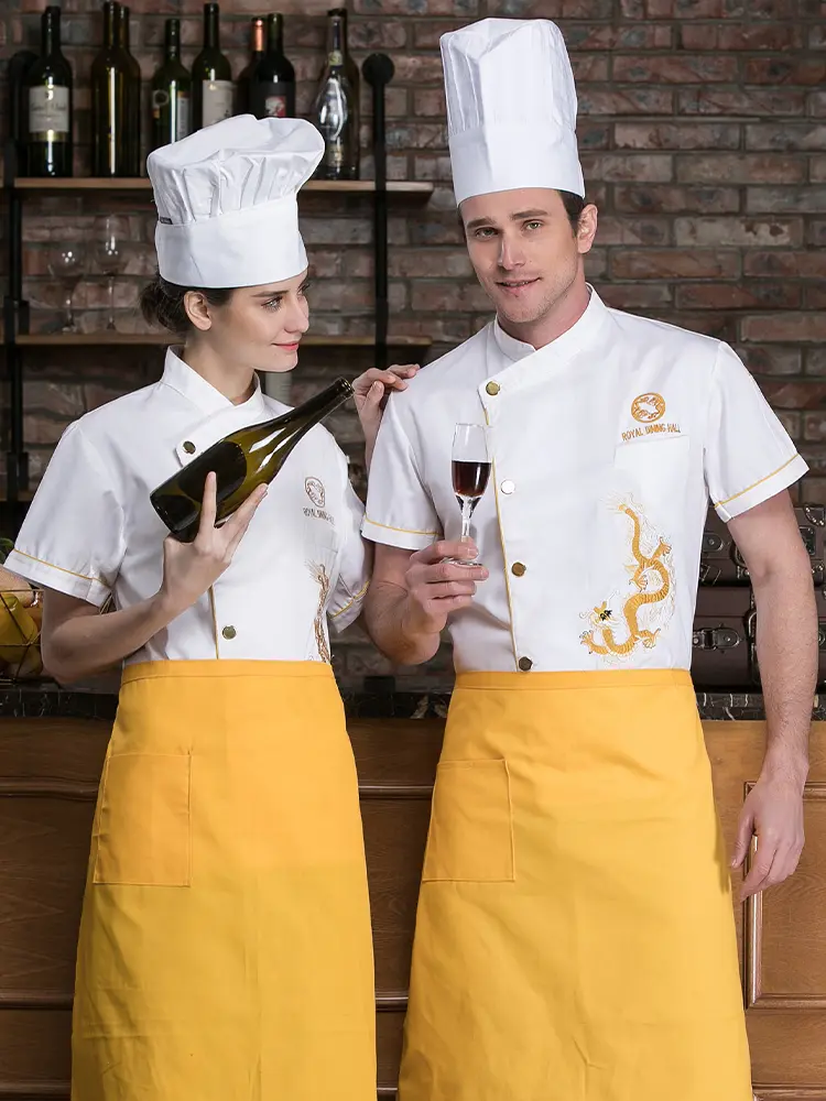 Hotel Restaurant Chef Uniforms Jacket for Men Women Shirts Kitchen Uniform Catering Bakery Cooking Clothes Tops