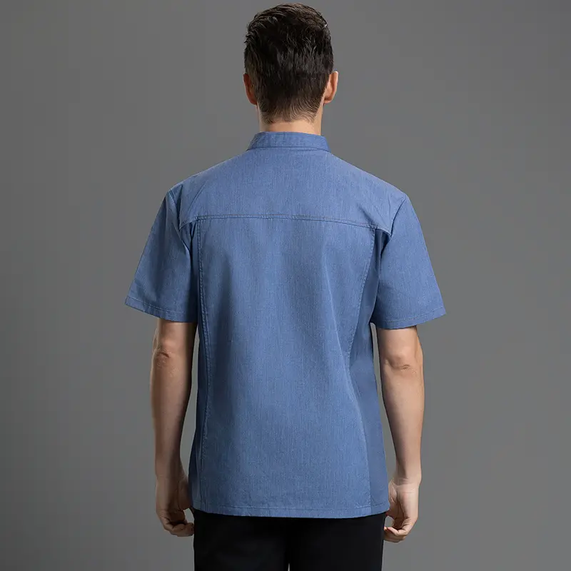 Cooking Jacket Chef's Shirts for Men Female's Restaurant Clothing Waiter Work Clothes Cook Uniform for Bakery Kitchen Coat
