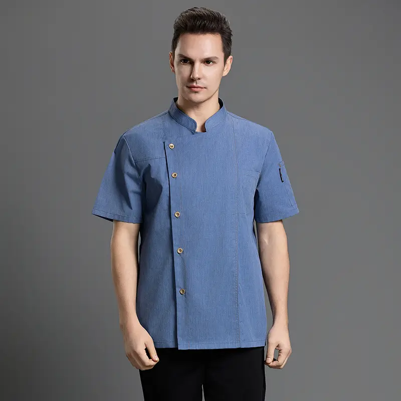 Cooking Jacket Chef's Shirts for Men Female's Restaurant Clothing Waiter Work Clothes Cook Uniform for Bakery Kitchen Coat