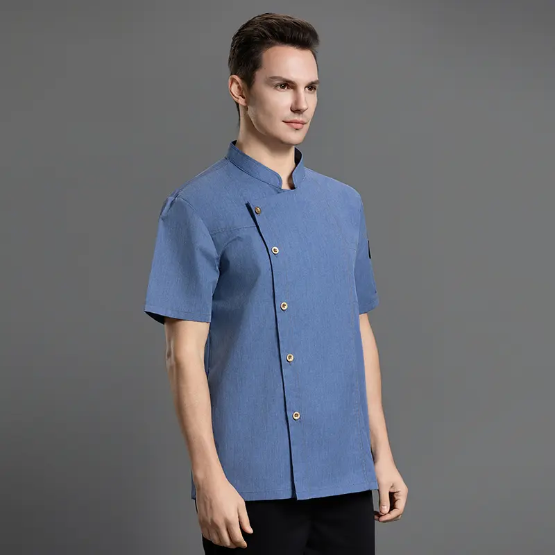 Cooking Jacket Chef's Shirts for Men Female's Restaurant Clothing Waiter Work Clothes Cook Uniform for Bakery Kitchen Coat
