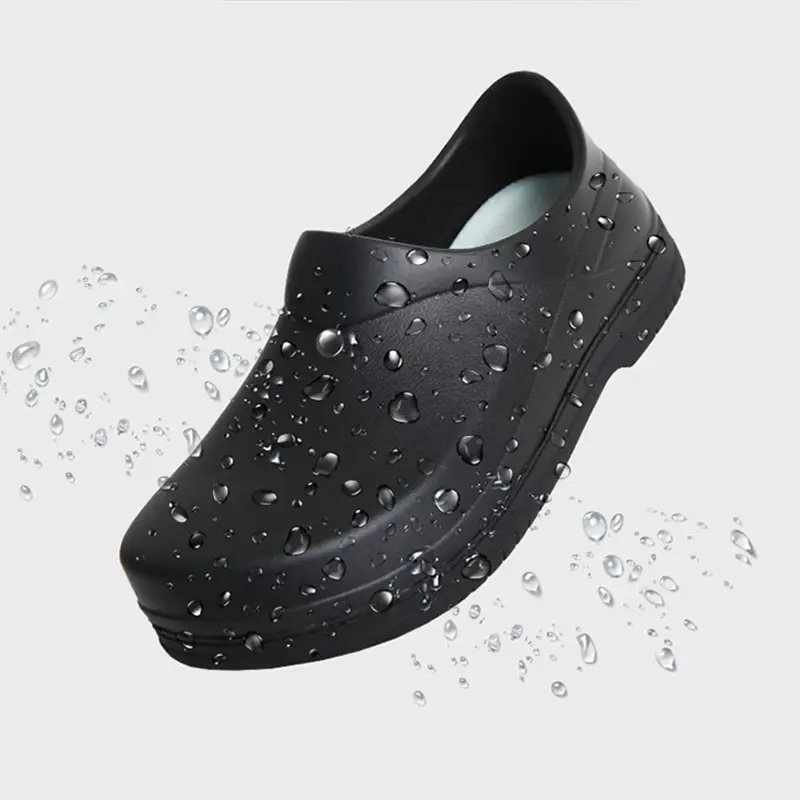 Hotel Kitchen Men Chef Shoes Super Anti-slip Kitchen Work Shoes Canteen Restaurant Waterproof Wear-Resistant Leisure Cook Shoes