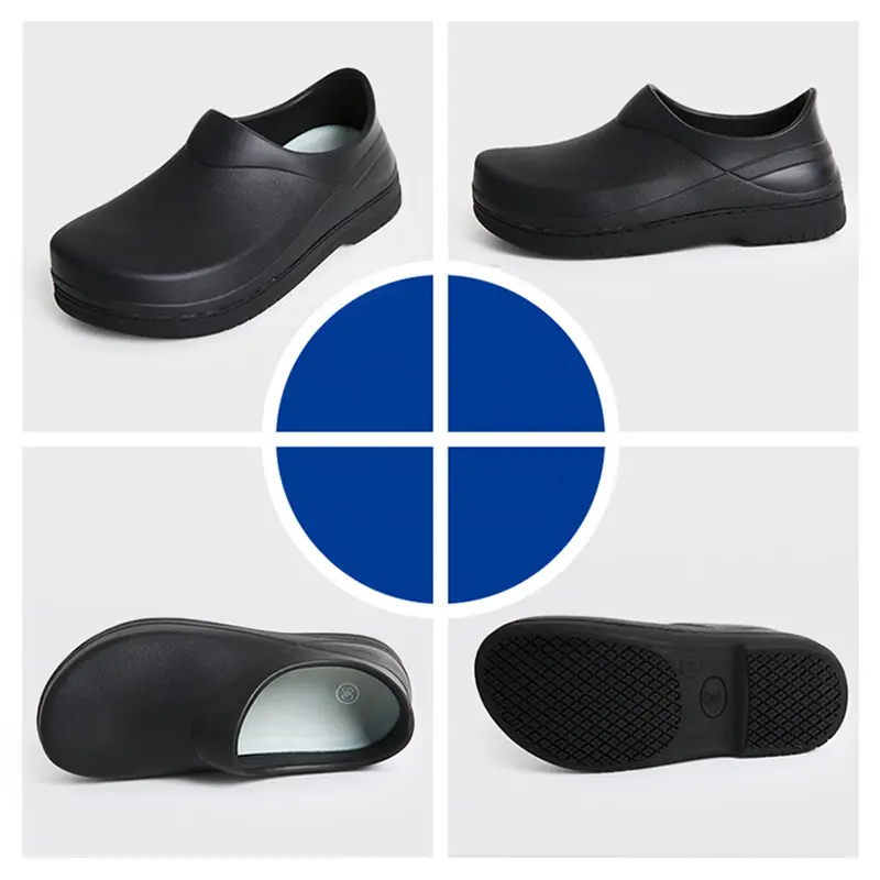 Hotel Kitchen Men Chef Shoes Super Anti-slip Kitchen Work Shoes Canteen Restaurant Waterproof Wear-Resistant Leisure Cook Shoes