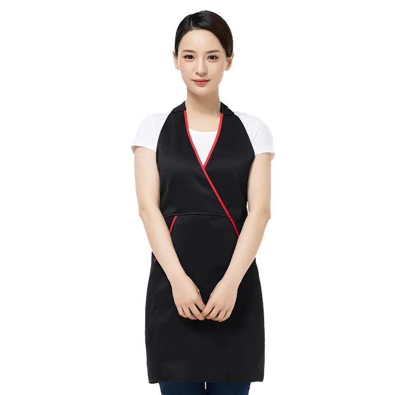 Kitchen Aprons For Woman Men Chef Work Apron For Grill Restaurant Bar Cafes Waiter Work Apron Beauty Nails Studios Uniform