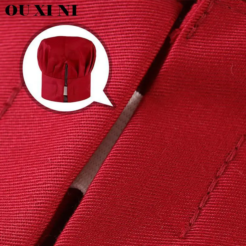 Men Master Cook Caps White Chef Hat Waiter Waitress Kitchen Work Hat Hotel Restaurant Canteen Bakery Kitchen Cap Barber Homework