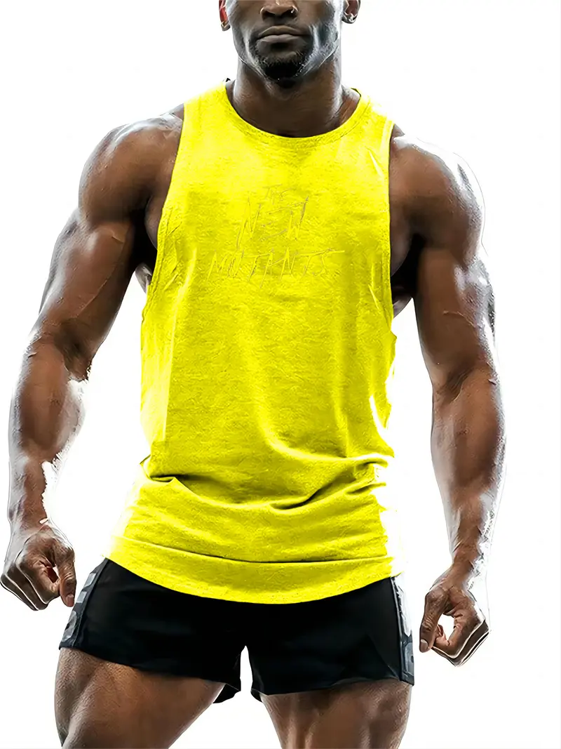 Fashion Mutants Pattern Gym Tank Top For Men Summer Trend Sleeveless 3D Printed Fitness Vest Casual Oversized Quick Dry Tops