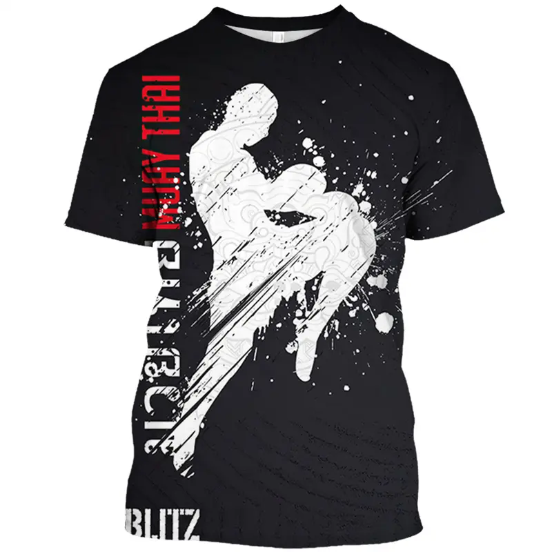 Japan Training T-shirt Men's 3d Karate Printed Tee Tops Oversized Short-sleeved Harajuku Style Sportswear Men T Shirt Clothes