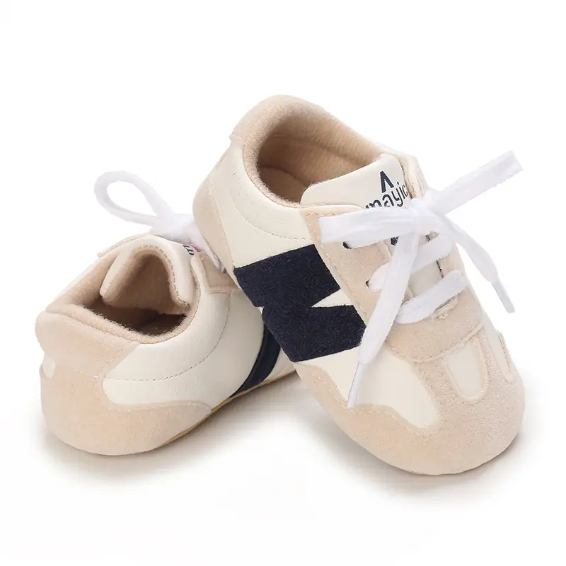 0-1 Year Old Baby Spring And Autumn High-Quality Non-Slip Sports Shoes, Stylish And Versatile Color-Blocked Toddler Shoes.