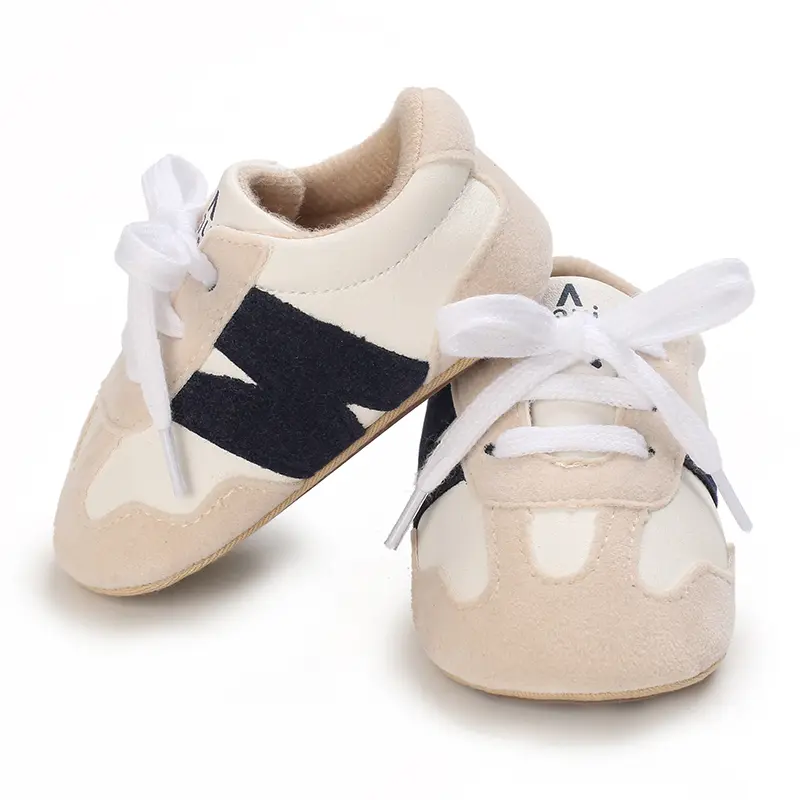 0-1 Year Old Baby Spring And Autumn High-Quality Non-Slip Sports Shoes, Stylish And Versatile Color-Blocked Toddler Shoes.