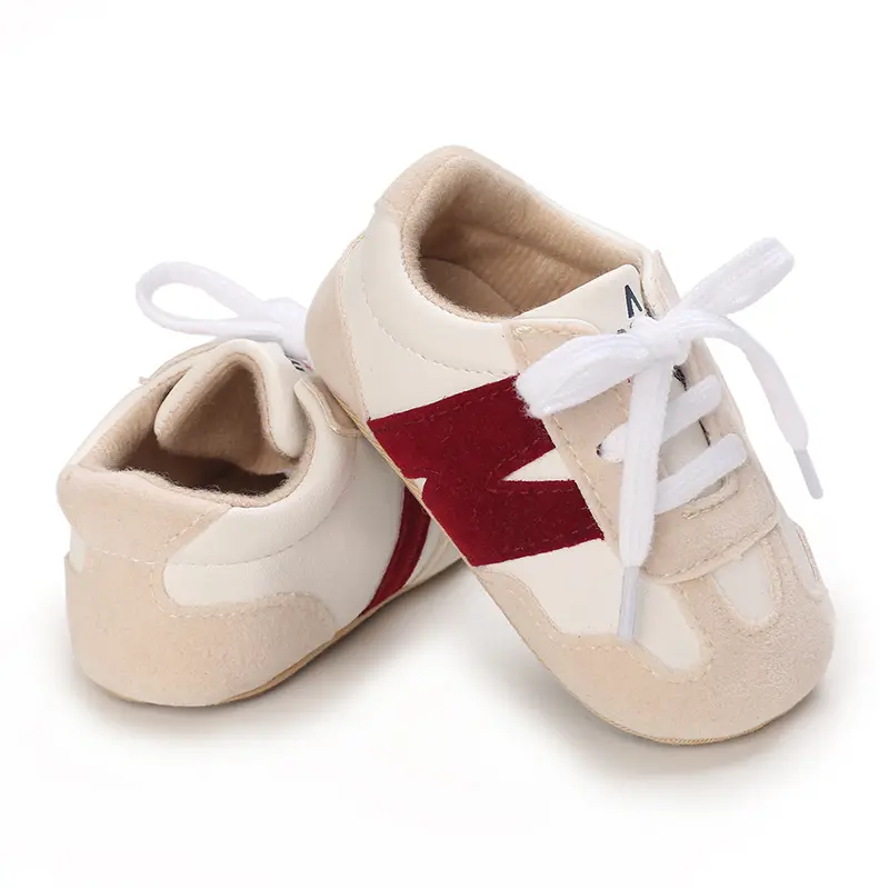 0-1 Year Old Baby Spring And Autumn High-Quality Non-Slip Sports Shoes, Stylish And Versatile Color-Blocked Toddler Shoes.
