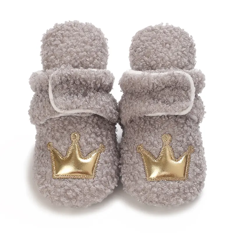 Children's Shoes Winter Velvet Thickened Warm Shoes Soft Sole Walking Shoes 6-9-12 Months Anti-fall and Non-slip