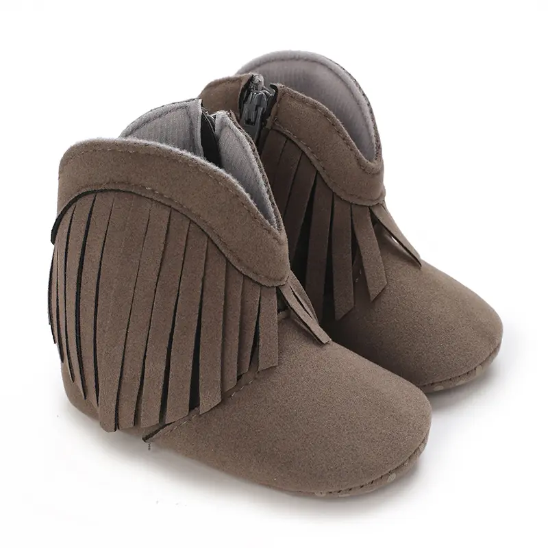 Fashion 0-1 Year Old Baby Shoes With Tassel Decoration Baby Boots For Girls Baby Walking Shoes Baby Shoes