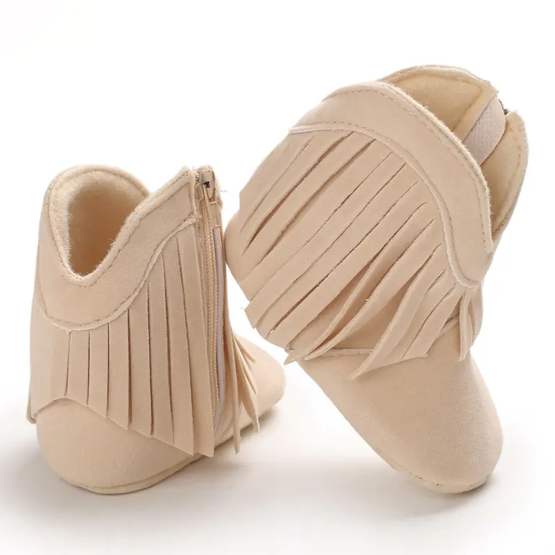 Fashion 0-1 Year Old Baby Shoes With Tassel Decoration Baby Boots For Girls Baby Walking Shoes Baby Shoes