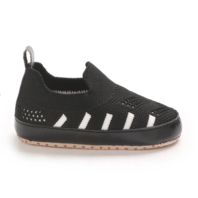 Infant Toddler Slip-On Sneakers - Soft Sole Comfortable Casual Shoes with Metallic Eyelets, Breathable Faux Cover & Fabric Linin
