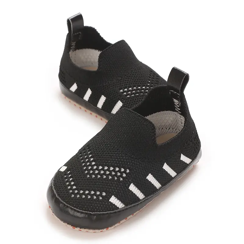 Infant Toddler Slip-On Sneakers - Soft Sole Comfortable Casual Shoes with Metallic Eyelets, Breathable Faux Cover & Fabric Linin