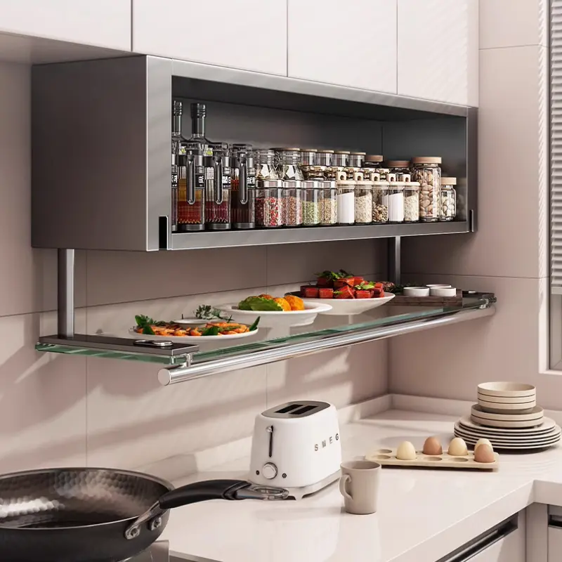 No Drill Installation Kitchen Rack Wall-Mounted Organizer Modern Multi-Functional Kitchen Rack For Pots, Pans & Kitchen Tools