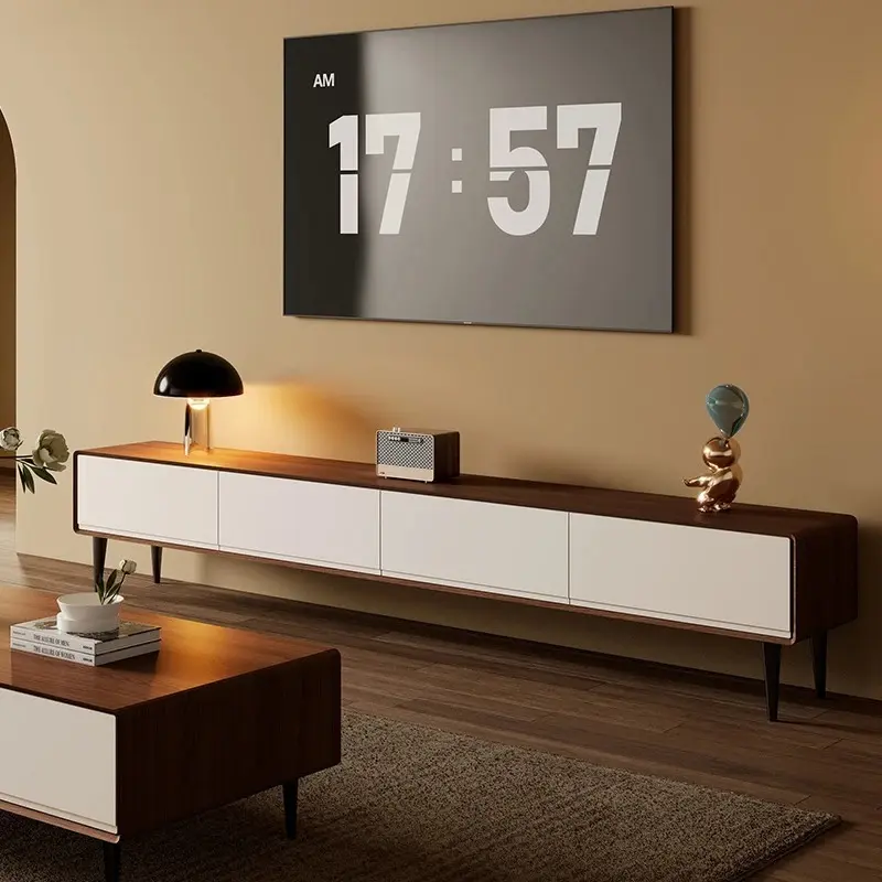 Solid Wood Nordic Tv Stand Universal Modern Drawers Minimalist Floor Tv Stand Living Room Mueble Para Televisor Furniture Home
