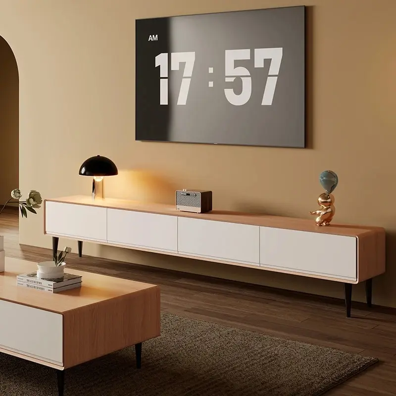 Solid Wood Nordic Tv Stand Universal Modern Drawers Minimalist Floor Tv Stand Living Room Mueble Para Televisor Furniture Home