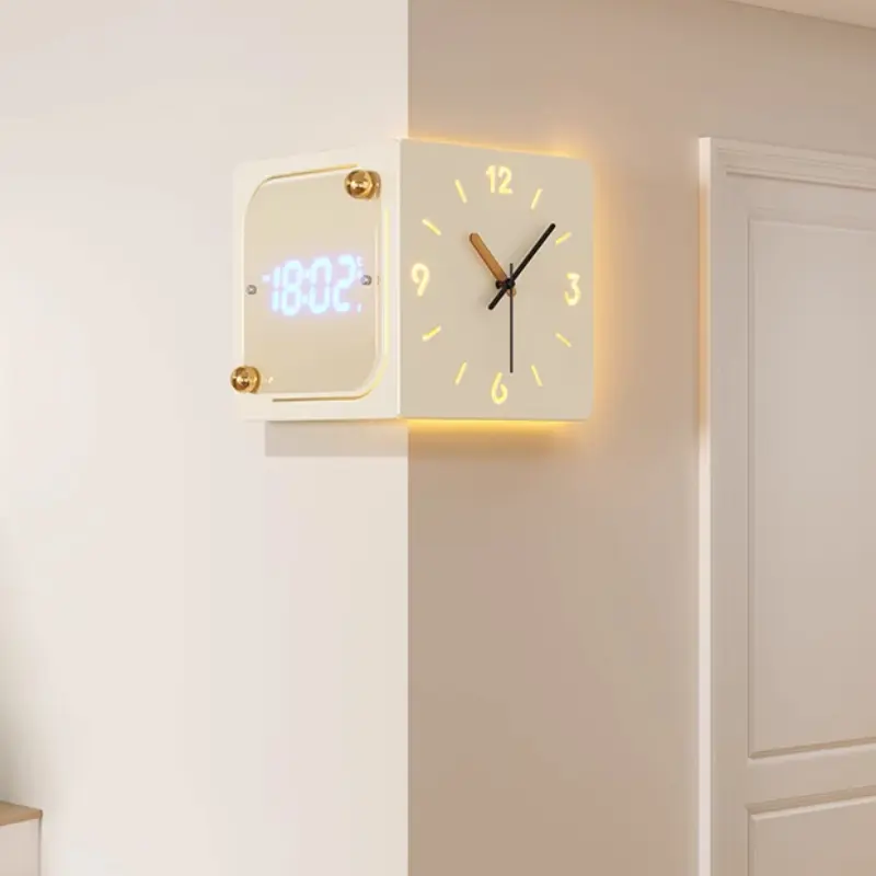 Illuminated Design Unique Wall Clock Art Aesthetic Elegant Home Cute Wall Clock Bedroom Girly Reloj Pared Decoration Living Room