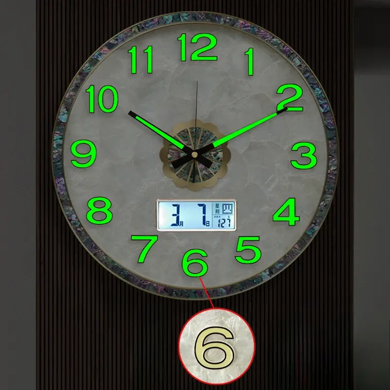 Aesthetics High Quality Wall Clock Unique Design Nordic Luminous Art Wall Clock Bedroom Home Horloge Murale Living Room Decor