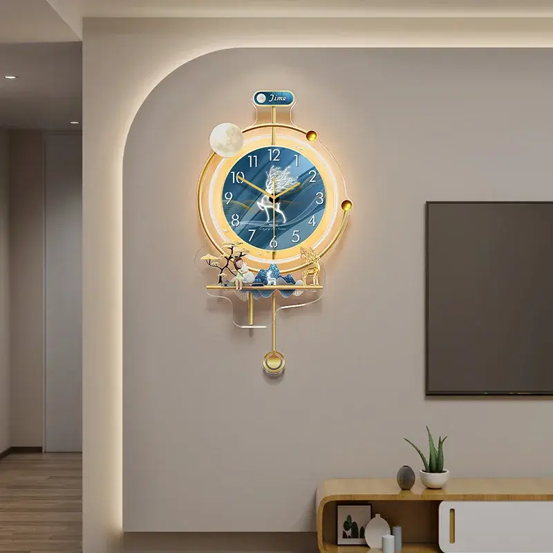 Aesthetics Luxury Design Wall Clock Nordic Home Art Bedroom Kawaii Wall Clock Living Room Orologio Da Parete House Decorations