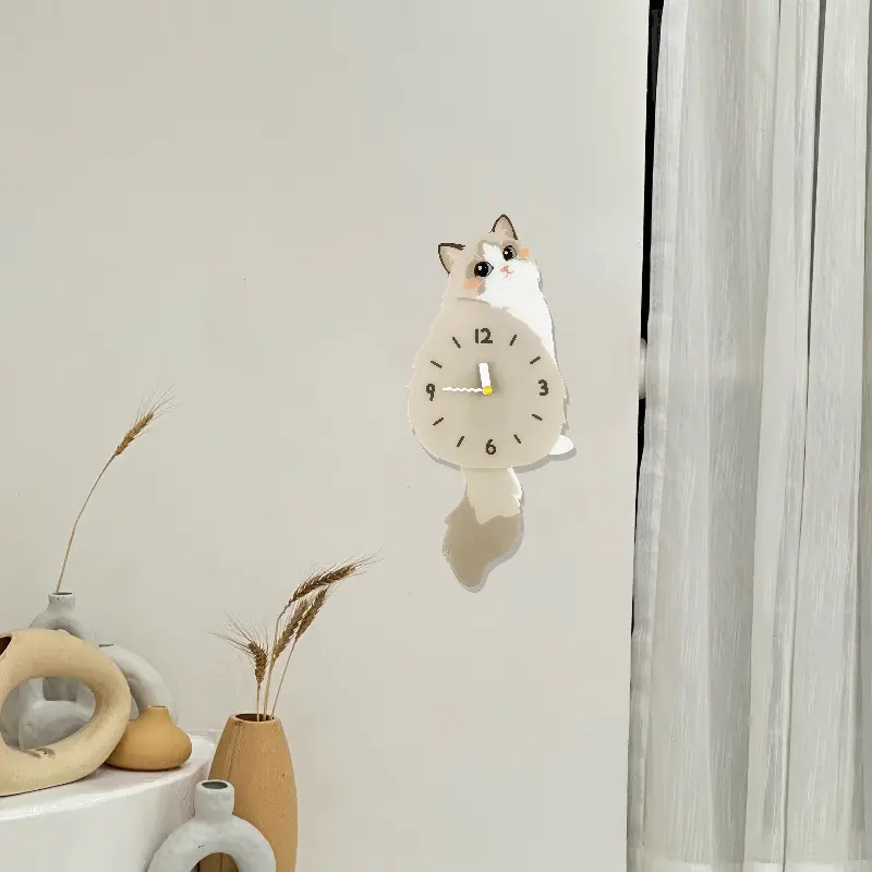 Cute Elegant Design Wall Clock Korean Kids Bedroom Living Room Wall Clock Aesthetic Girly Reloj Pared House Decorations