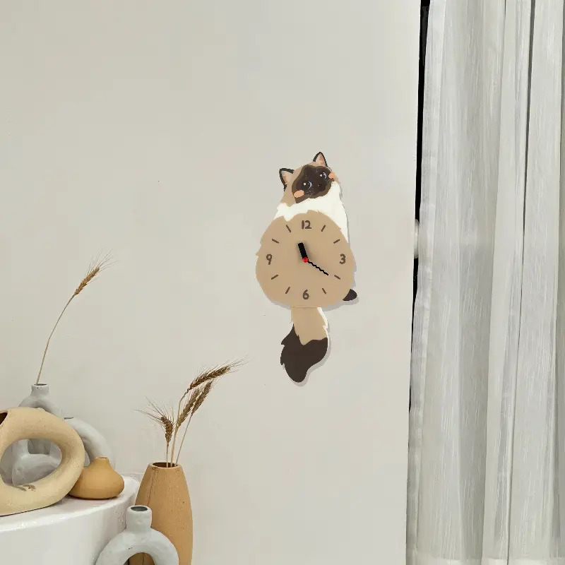 Cute Elegant Design Wall Clock Korean Kids Bedroom Living Room Wall Clock Aesthetic Girly Reloj Pared House Decorations