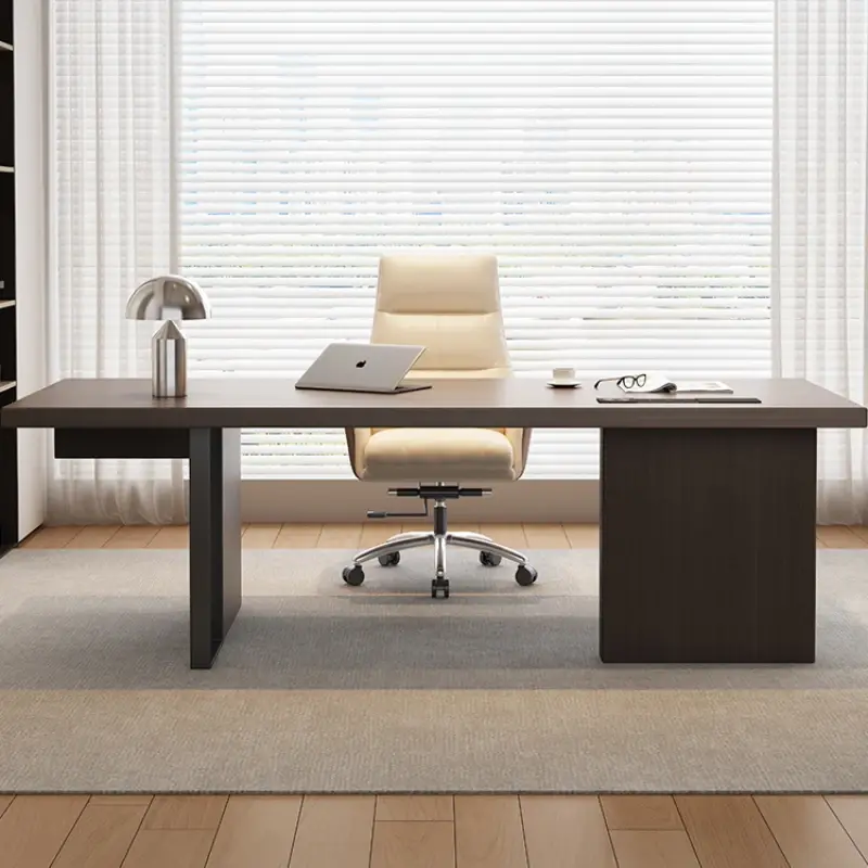 Wide Organizer Study Computer Desks Standing Home Office Executive Wooden Table Study Reading Mesas De Computador Furniture