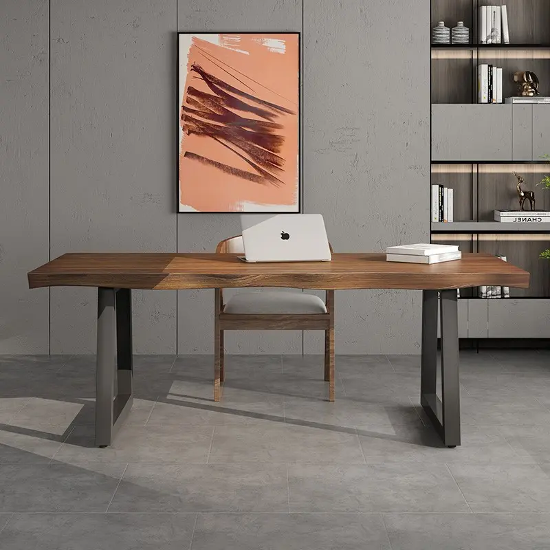 Designer Modern Home Office Desks Big Asthetic Wooden Large Writing Computer Desks Standing Study Scrivania Office Furniture