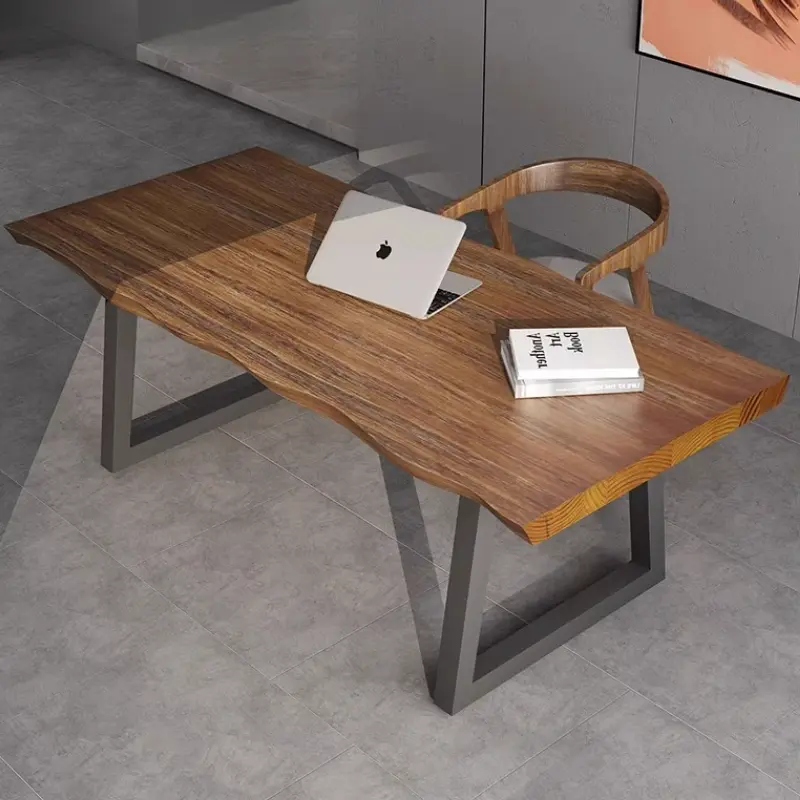 Designer Modern Home Office Desks Big Asthetic Wooden Large Writing Computer Desks Standing Study Scrivania Office Furniture