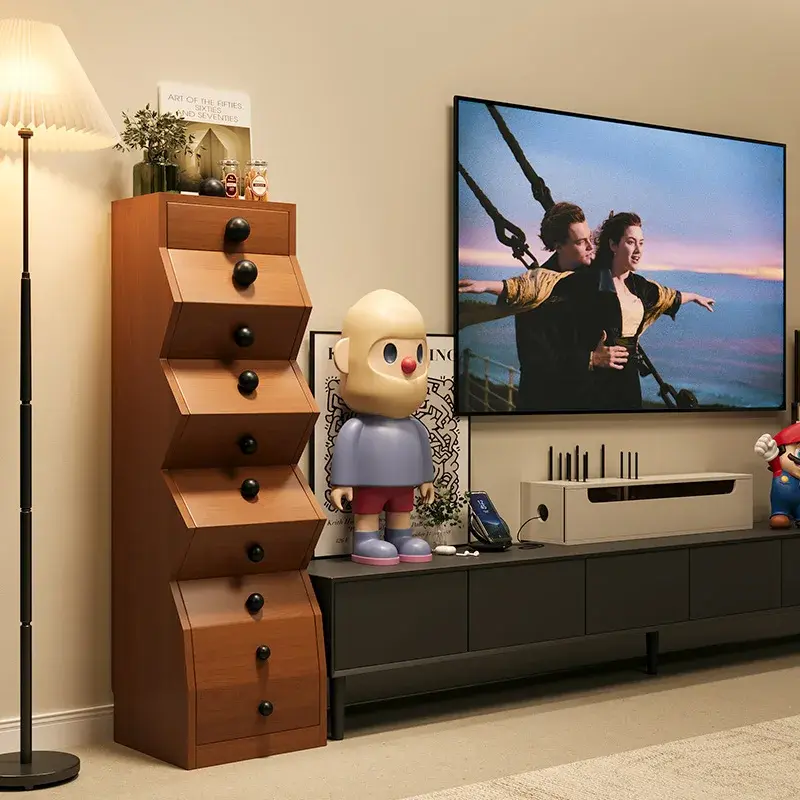 Unique Wooden Nightstands Drawers Aesthetic Nordic Minimalist Nightstand Space Saving Mesitas De Noche Designer Furniture