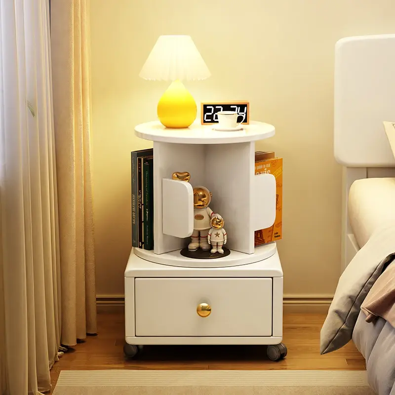 Organizer Modern Nightstands Wooden Nordic Teen Narrow Bedside Tables Storage Cool Mesita De Noche Dormitorio Designer Furniture