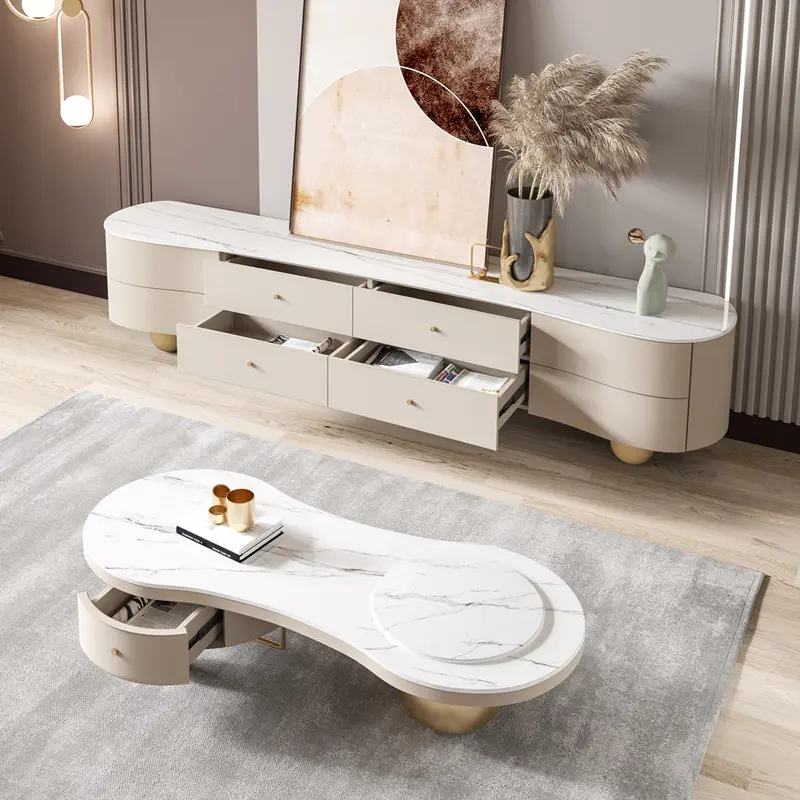 Hardcover Design Coffee Tables Luxury Modern Living Room Coffee Table Italian Floor Mesas De Centro Para Sala Home Furniture