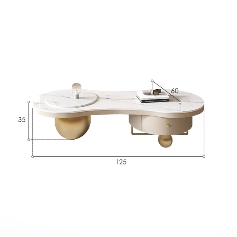 Hardcover Design Coffee Tables Luxury Modern Living Room Coffee Table Italian Floor Mesas De Centro Para Sala Home Furniture