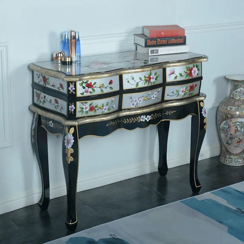 Luxury Stool Mirror Vanity Tables Storage Drawers Large Women Bedroom Dressers Makeup Organizer Coiffeuse Furniture Home
