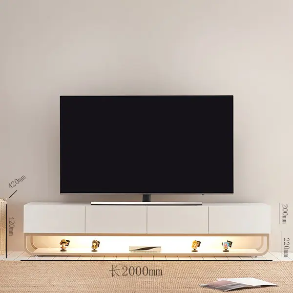 White Design Modern Tv Stand Universal Luxury Storage Showcase Floor Tv Stands Living Room Soporte Para Televisor Home Furniture
