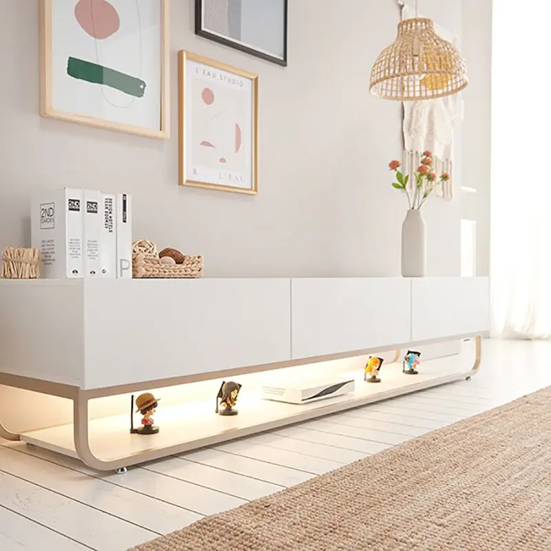 White Design Modern Tv Stand Universal Luxury Storage Showcase Floor Tv Stands Living Room Soporte Para Televisor Home Furniture