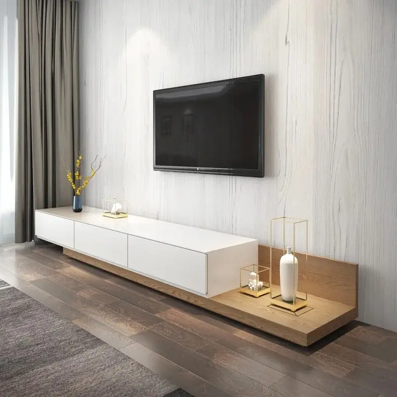 Simple Modern Nordic Tv Cabinet Storage Floor Wooden Drawer Stand Cabinet Shelf Home Mueble Para Televisor Living Room Furniture