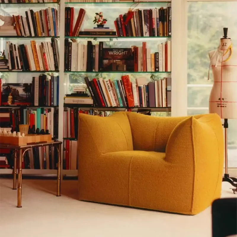 Designer Modern Italian Living Room Chairs Adults Simple Single Comfy Sofa Chair Lazy White Muebles Para El Hogar Furniture Home